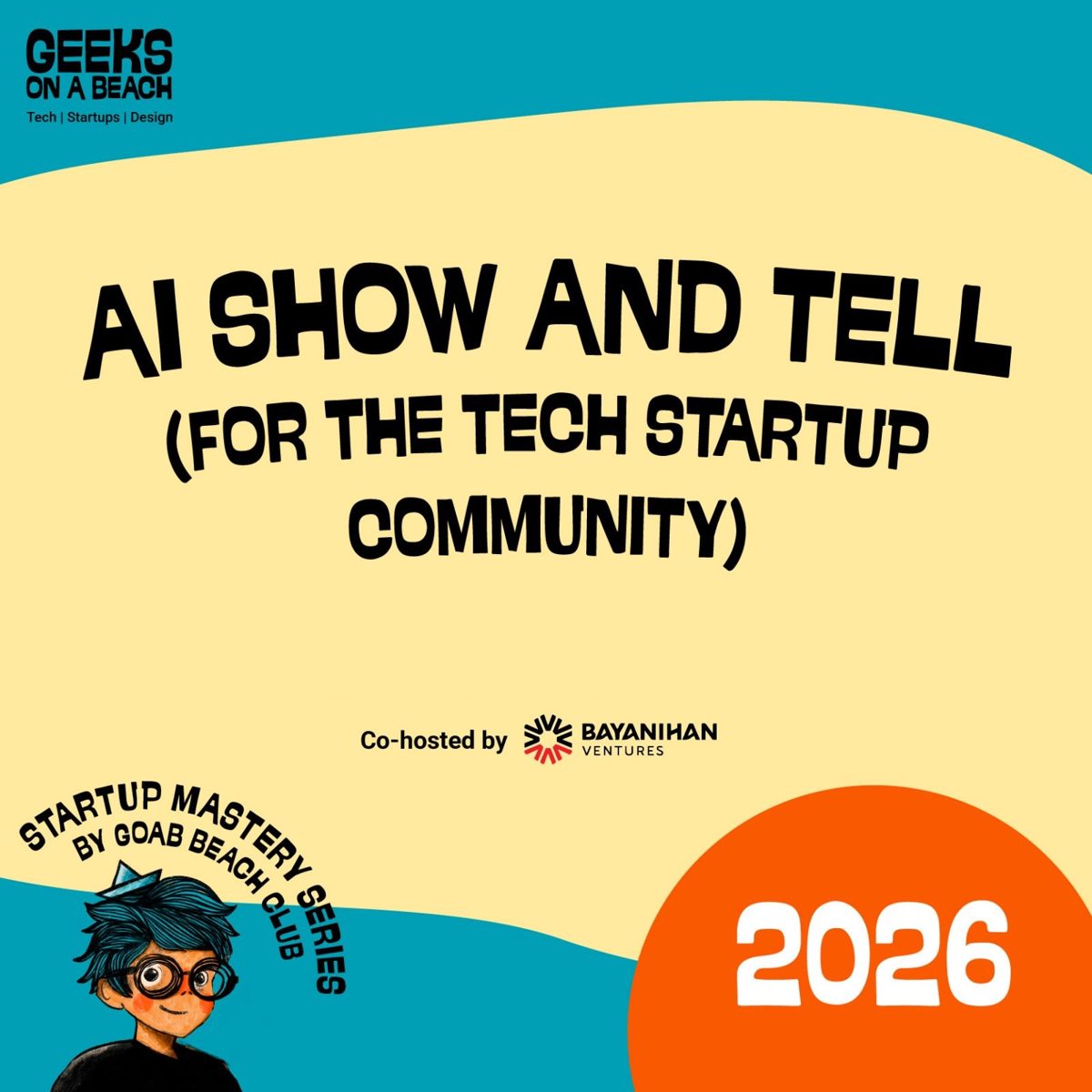 AI Show and Tell event poster